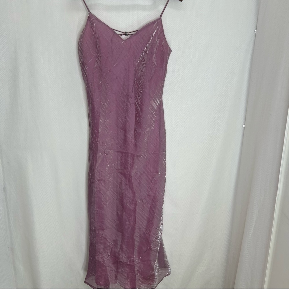 Lenovia vintage slip dress maxi lavender size small party holiday